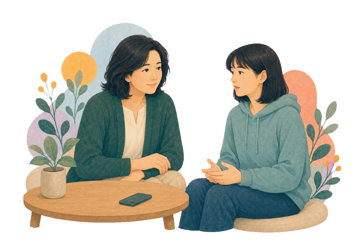 家长放下评判并安静倾听孩子